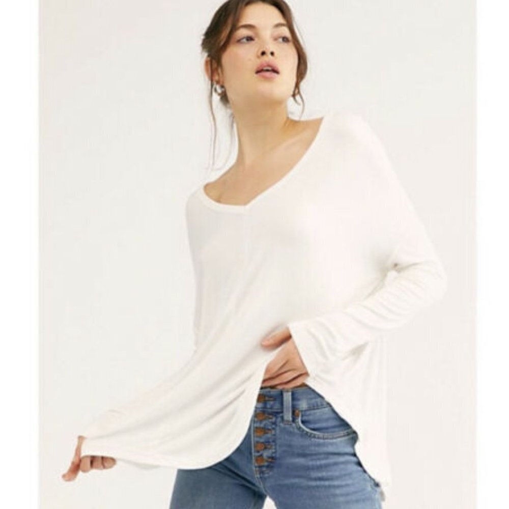 Free People Womens Moonshine V-Neck Tunic